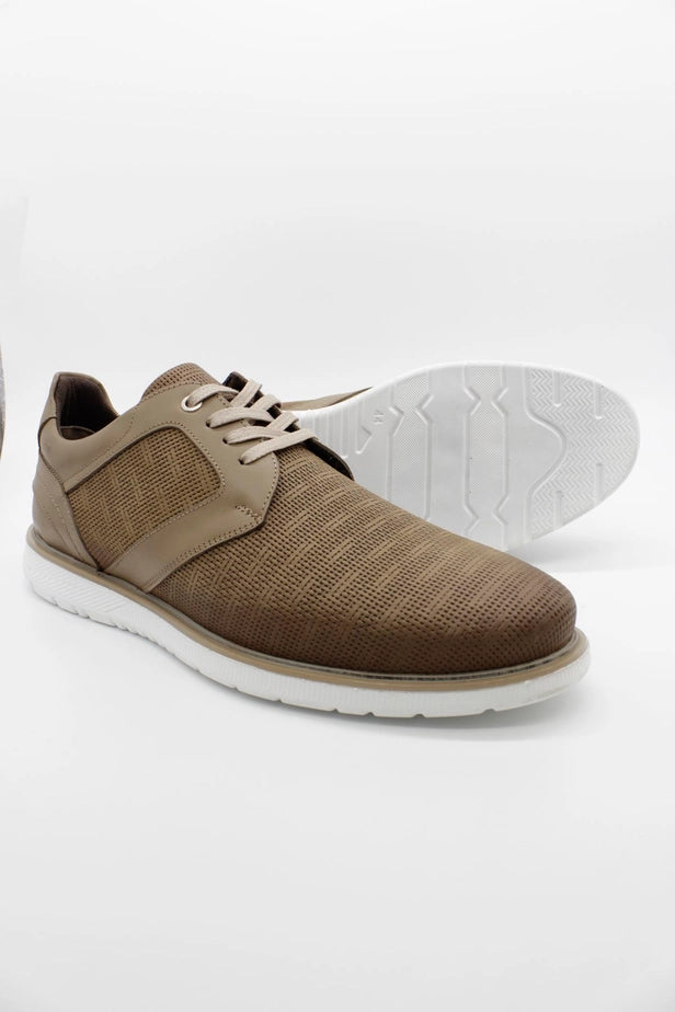 IMZA Men's Nubuck Leather Lace-Up Casual Shoes – 1033250150