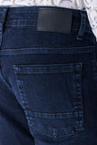 Navy Cotton 5 Pocket Slim Fit Casual Denim Pants 1023235160