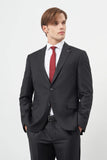 Solid Gabardine Notch Lapel 6 Drop Comfort Fit Classic Suit 1001245171