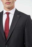 Solid Gabardine Notch Lapel 6 Drop Comfort Fit Classic Suit 1001245171