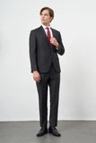 Solid Gabardine Notch Lapel 6 Drop Comfort Fit Classic Suit 1001245171