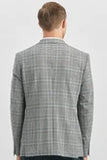 IMZA Men's Checked Slim Fit Stretch Classic Blazer – 1002240115