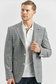 IMZA Men's Checked Slim Fit Stretch Classic Blazer – 1002240115