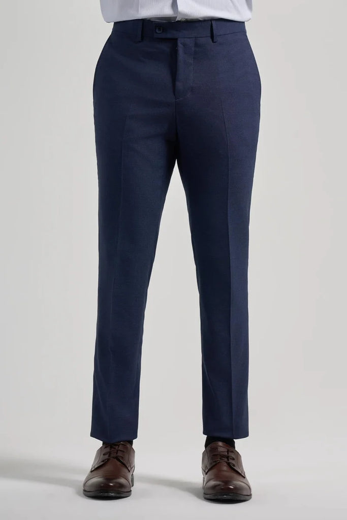 Dark Navy Stretch Side Pocket Slim Fit Classic Trousers 1003250160