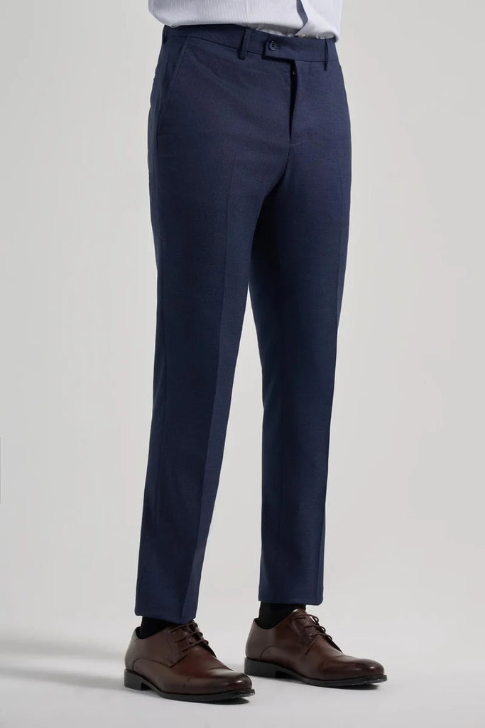 Dark Navy Stretch Side Pocket Slim Fit Classic Trousers 1003250160