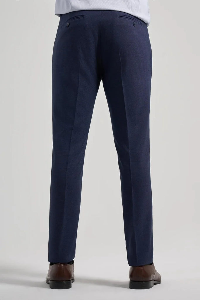 Dark Navy Stretch Side Pocket Slim Fit Classic Trousers 1003250160