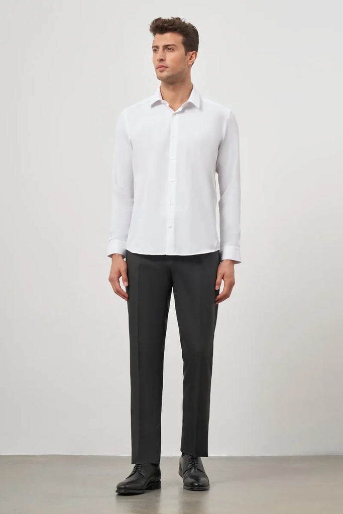 IMZA Men's Self-Patterned Dobby Slim Fit Classic Shirt – 1004245152