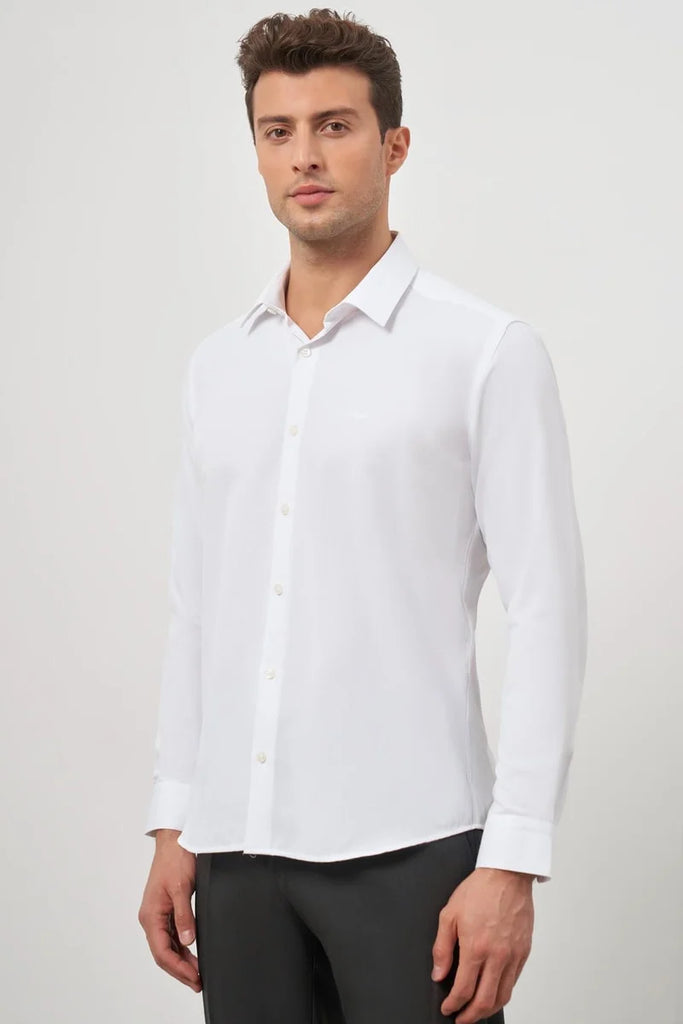 IMZA Men's Self-Patterned Dobby Slim Fit Classic Shirt – 1004245152