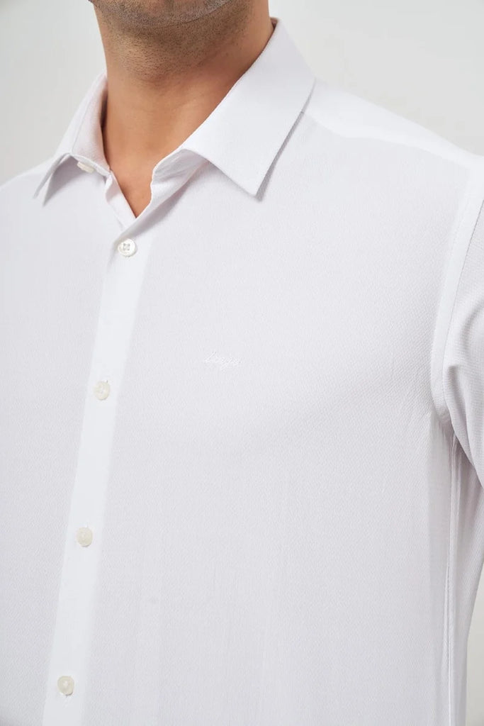 IMZA Men's Self-Patterned Dobby Slim Fit Classic Shirt – 1004245152