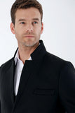 Plain Quilted-Lined Slim Fit Classic Long Coat 1008235171
