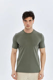 Short Sleeve Crew Neck Pocketless Standard Fit Knit T-Shirt 1011260151