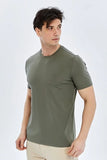 Short Sleeve Crew Neck Pocketless Standard Fit Knit T-Shirt 1011260151