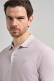 Short Sleeve Printed Piqué Polo Collar Pocketless Flexible Casual Slim Fit T-Shirt 1011250151