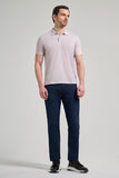 Short Sleeve Printed Piqué Polo Collar Pocketless Flexible Casual Slim Fit T-Shirt 1011250151