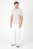 Short Sleeve Crew Neck Pocketless Cotton Casual Slim Fit T-Shirt 1011250165