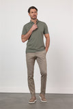 Short Sleeve Italian Collar Pocketless Standard Fit T-Shirt 1011260150