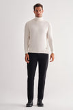 Turtleneck Pocketless Comfort Fit Classic Wool Knitwear 1012255004