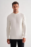 Half Turtleneck Long Sleeve Pocketless Comfort Fit Cotton Knitwear 1012255203