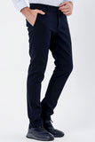 Side Pocket Textured Slim Fit Chino Trousers 1003235117