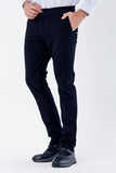 Side Pocket Textured Slim Fit Chino Trousers 1003235117