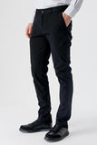 Side Pocket Textured Slim Fit Chino Trousers 1003235117
