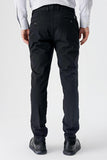 Side Pocket Textured Slim Fit Chino Trousers 1003235117