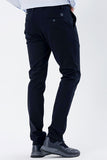 Side Pocket Textured Slim Fit Chino Trousers 1003235117