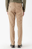Side Pocket Textured Slim Fit Casual Chino Trousers 1003230173