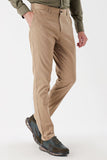 Side Pocket Textured Slim Fit Casual Chino Trousers 1003230173