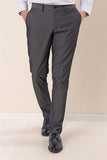 Navy Side Pocket Textured Comfort Fit Casual Chino Trousers 1003230171