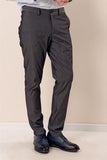 Navy Side Pocket Textured Comfort Fit Casual Chino Trousers 1003230171