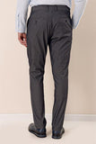 Navy Side Pocket Textured Comfort Fit Casual Chino Trousers 1003230171