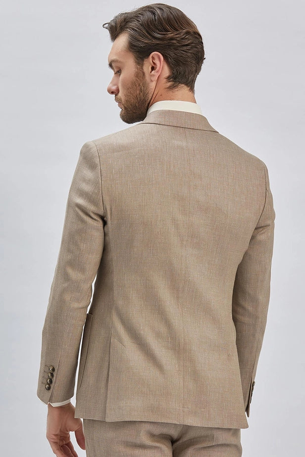 IMZA Men's Linen Blend Slim Fit Casual Suit – 1001240169