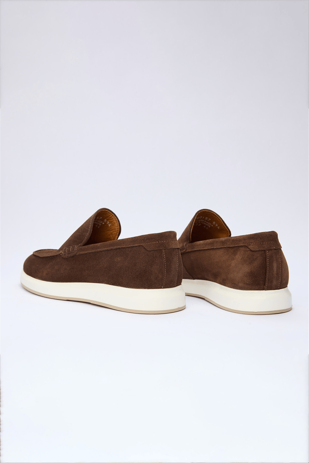 MZA Men's Genuine Leather Suede Slip-On Shoes – 1033260157