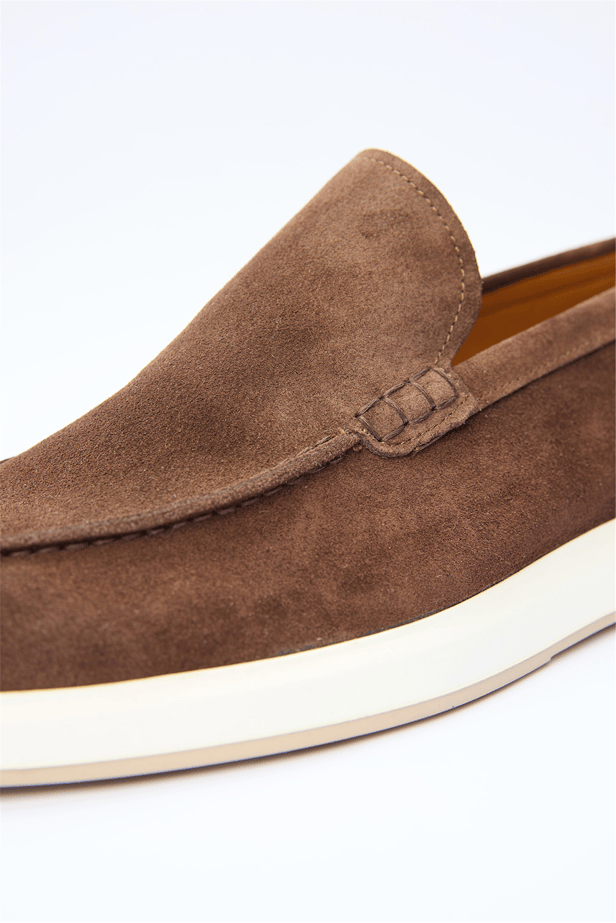 MZA Men's Genuine Leather Suede Slip-On Shoes – 1033260157