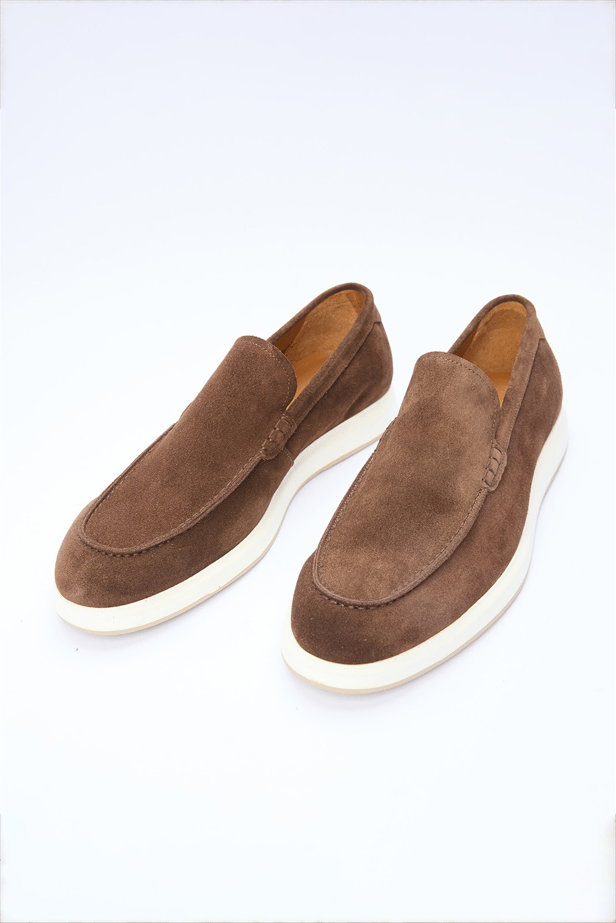 MZA Men's Genuine Leather Suede Slip-On Shoes – 1033260157