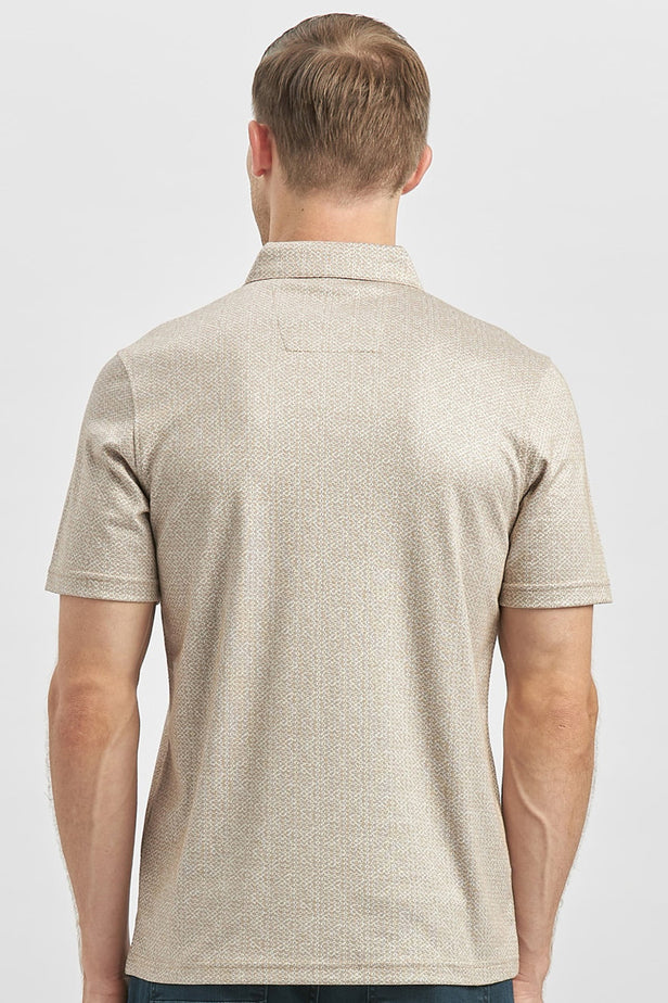 Slim Fit Mercerized Cotton Short Sleeve Casual T-Shirt 1011240164