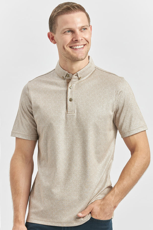 Slim Fit Mercerized Cotton Short Sleeve Casual T-Shirt 1011240164
