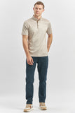 Slim Fit Mercerized Cotton Short Sleeve Casual T-Shirt 1011240164