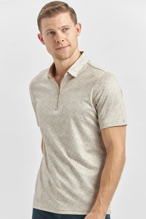 IMZA Men's Mercerized Slim Fit Casual Polo T-Shirt – 1011240159