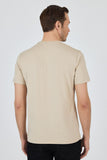 Short Sleeve Plain Crew Neck Pocketless Slim Fit Cotton T-Shirt 1011250158