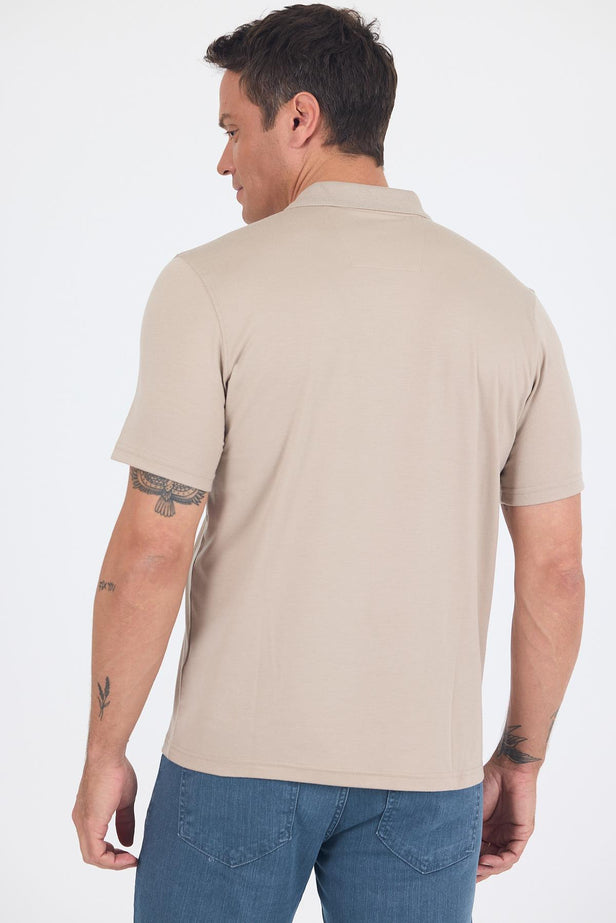 Short Sleeve Polo Collar Pocket G Comfort T-Shirt 1011250173