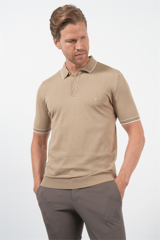 IMZA Men's Short-Sleeve Knitted Cotton Polo – 1012260151