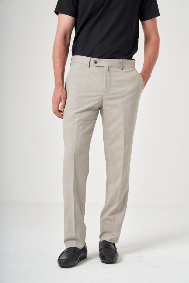 IMZA Men's Fil-a-Fil Comfort Fit Stretch Classic Trousers – 1003260153
