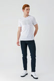 Short Sleeve Printed Crew Neck Pocket Slim Fit Cotton T-Shirt 1011240181