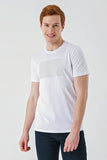 Short Sleeve Printed Crew Neck Pocket Slim Fit Cotton T-Shirt 1011240181