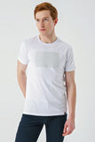 Short Sleeve Printed Crew Neck Pocket Slim Fit Cotton T-Shirt 1011240181