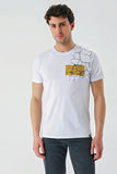 IMZA Men's Printed 100% Cotton Slim Fit Casual T-Shirt – 1011240180