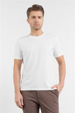 Short Sleeve Crew Neck Pocketless Standard Fit Knit T-Shirt 1011260151