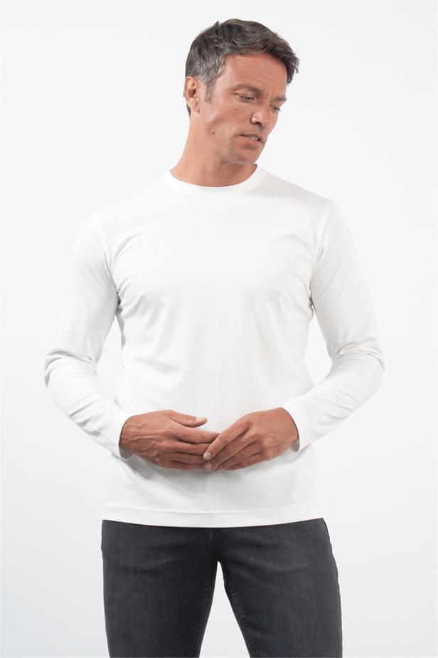 IMZA Men's Crew Neck Knitted Stretch Sweatshirt – 1013260150